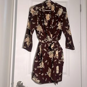 Wilfred floral wrap dress